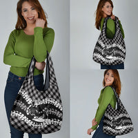 Eleele Hawaii Cowboy Palaka Motifs Personalised Grocery Bag Paniolo Festival Puakenikeni Lei LT14 - Polynesian Pride