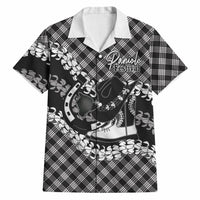 Eleele Hawaii Cowboy Palaka Motifs Personalised Hawaiian Shirt Paniolo Festival Puakenikeni Lei LT14 Black - Polynesian Pride