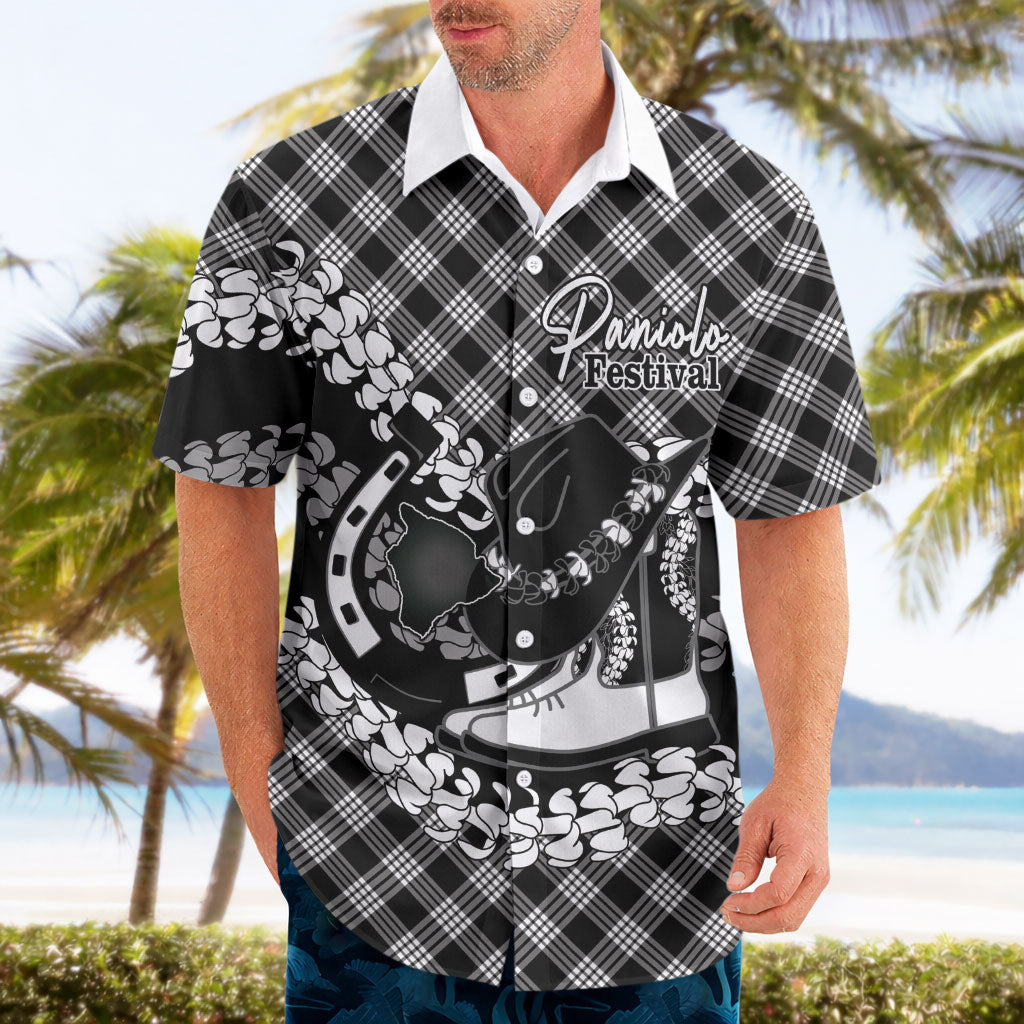 Eleele Hawaii Cowboy Palaka Motifs Personalised Hawaiian Shirt Paniolo Festival Puakenikeni Lei LT14 - Polynesian Pride