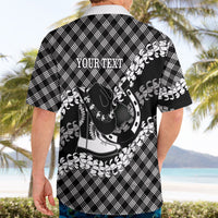 Eleele Hawaii Cowboy Palaka Motifs Personalised Hawaiian Shirt Paniolo Festival Puakenikeni Lei LT14 - Polynesian Pride