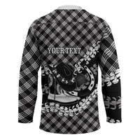 Eleele Hawaii Cowboy Palaka Motifs Personalised Hockey Jersey Paniolo Festival Puakenikeni Lei LT14 - Polynesian Pride
