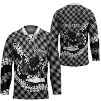 Eleele Hawaii Cowboy Palaka Motifs Personalised Hockey Jersey Paniolo Festival Puakenikeni Lei LT14 - Polynesian Pride