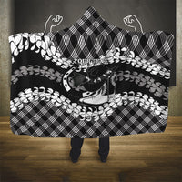Eleele Hawaii Cowboy Palaka Motifs Personalised Hooded Blanket Paniolo Festival Puakenikeni Lei LT14 - Polynesian Pride