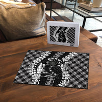 Eleele Hawaii Cowboy Palaka Motifs Personalised Puzzle Paniolo Festival Puakenikeni Lei LT14 - Polynesian Pride