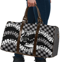 Eleele Hawaii Cowboy Palaka Motifs Personalised Travel Bag Paniolo Festival Puakenikeni Lei LT14 - Polynesian Pride
