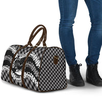 Eleele Hawaii Cowboy Palaka Motifs Personalised Travel Bag Paniolo Festival Puakenikeni Lei LT14 - Polynesian Pride