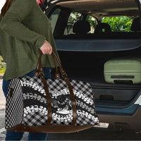Eleele Hawaii Cowboy Palaka Motifs Personalised Travel Bag Paniolo Festival Puakenikeni Lei LT14 - Polynesian Pride