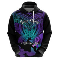 Suicide Awareness Your Story Is Not Over Yet Hoodie Polynesian Butterfly Tattoo LT14 - Polynesian Pride