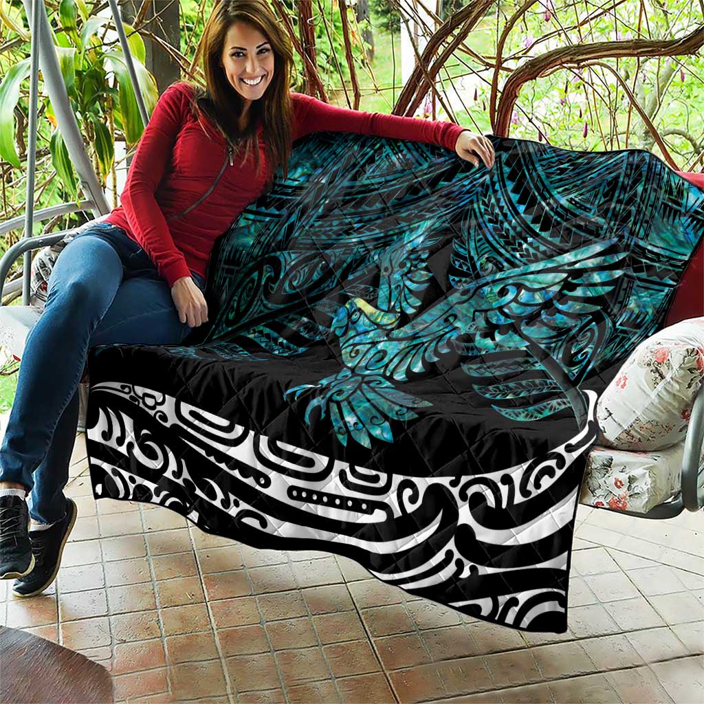 New Zealand Sulphur-crested Cockatoo Quilt Aotearoa Maori Mix Paua Shell LT14 - Polynesian Pride