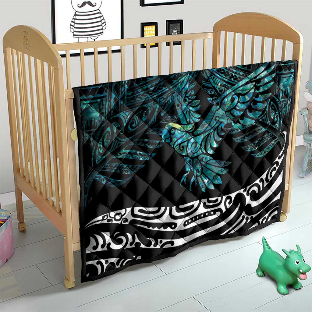 New Zealand Sulphur-crested Cockatoo Quilt Aotearoa Maori Mix Paua Shell LT14 - Polynesian Pride