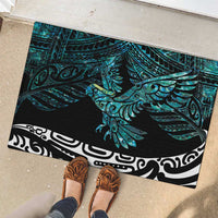 New Zealand Sulphur-crested Cockatoo Rubber Doormat Aotearoa Maori Mix Paua Shell LT14 - Polynesian Pride