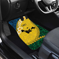 Malampa Province Car Mats Vanuatu Map - Plumeria Flag Color
