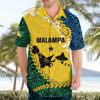 Malampa Province Hawaiian Shirt Vanuatu Map - Plumeria Flag Color