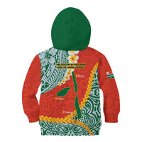 Penama Province Kid Hoodie Vanuatu Map - Plumeria Flag Color LT14 - Polynesian Pride