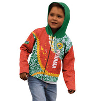 Penama Province Kid Hoodie Vanuatu Map - Plumeria Flag Color LT14 - Polynesian Pride