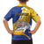 Torba Province Kid Hawaiian Shirt Vanuatu Pattern Crocodile - Plumeria Flag Color
