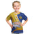 Torba Province Kid T Shirt Vanuatu Pattern Crocodile - Plumeria Flag Color