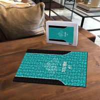 Custom New Zealand Stingray Oztag Puzzle Tag Rugby Maori Pattern Teal Version LT14 - Polynesian Pride