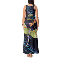 As Long As I Breathe You'll Be Remembered Tank Maxi Dress Dragonflies Memorial - Polynesian Pattern