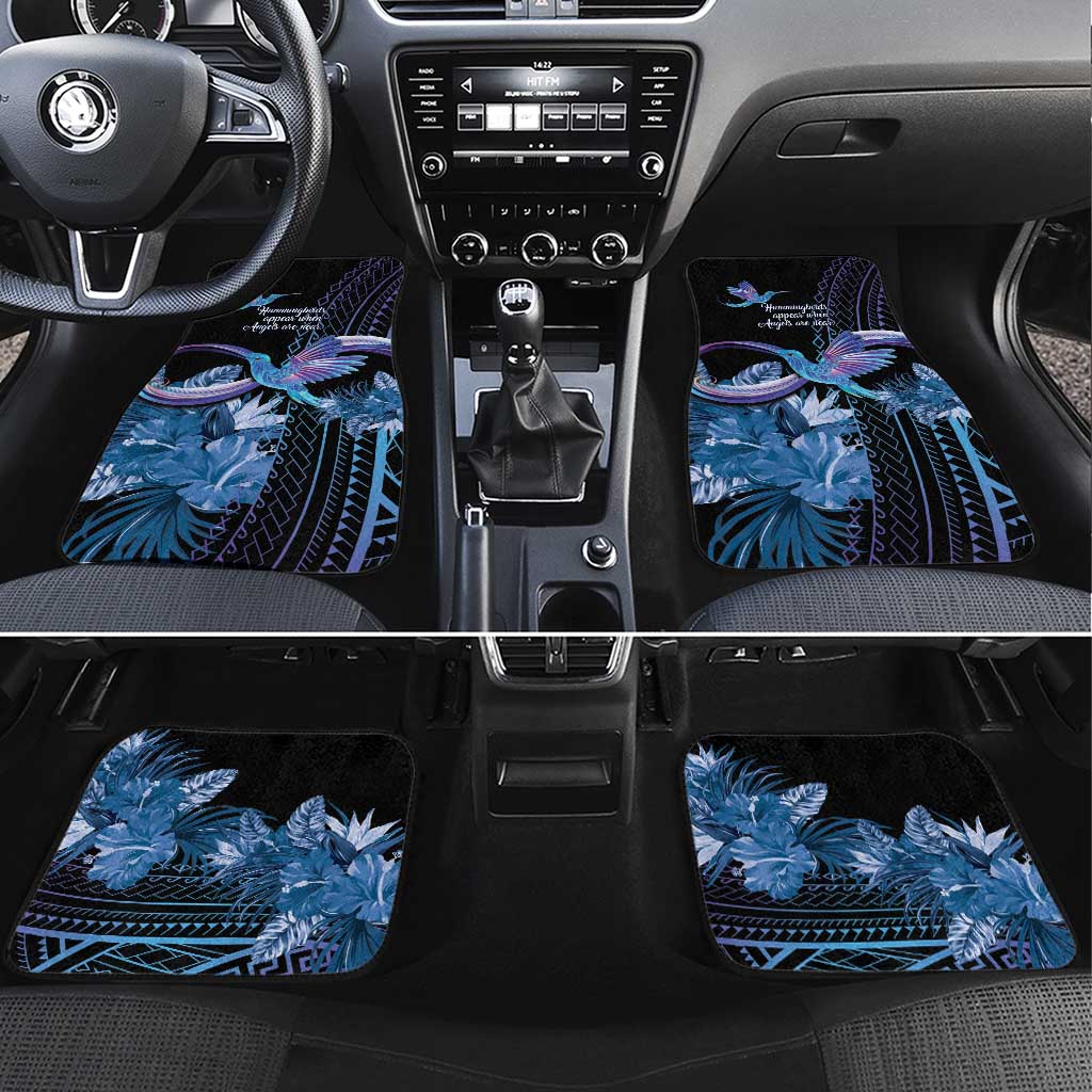 Polynesian Memorial Car Mats Hummingbirds Appear When Angels Are Near LT14