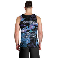 Polynesian Memorial Men Tank Top Hummingbirds Appear When Angels Are Near LT14