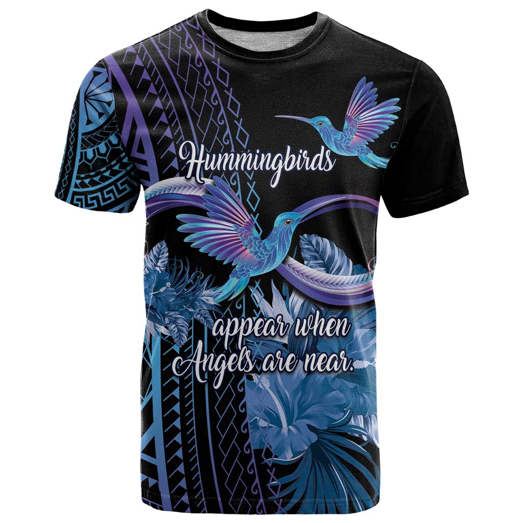 Polynesian Memorial T Shirt Hummingbirds Appear When Angels Are Near LT14