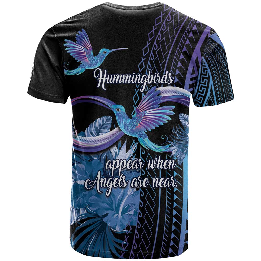 Polynesian Memorial T Shirt Hummingbirds Appear When Angels Are Near LT14