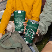Hawaii Football Tumbler Cup Kakau Rainbow Warriors Helmet
