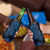 Blue Polynesia Shark Tattoo 4 in 1 Can Cooler Tumbler With Polynesian Plumeria