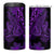 Purple Polynesia Shark Tattoo 4 in 1 Can Cooler Tumbler With Polynesian Plumeria