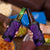 Purple Polynesia Shark Tattoo 4 in 1 Can Cooler Tumbler With Polynesian Plumeria