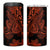 Red Polynesia 4 in 1 Can Cooler Tumbler Shark Tattoo With Polynesian Plumeria