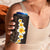 Brown Polynesia 4 in 1 Can Cooler Tumbler Plumeria Tropical Leaves With Galaxy Polynesian Art