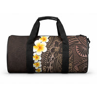 Brown Tropical Plumeria With Galaxy Polynesian Art Duffle Bag LT14 One size Brown - Polynesian Pride