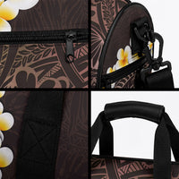 Brown Tropical Plumeria With Galaxy Polynesian Art Duffle Bag LT14 - Polynesian Pride
