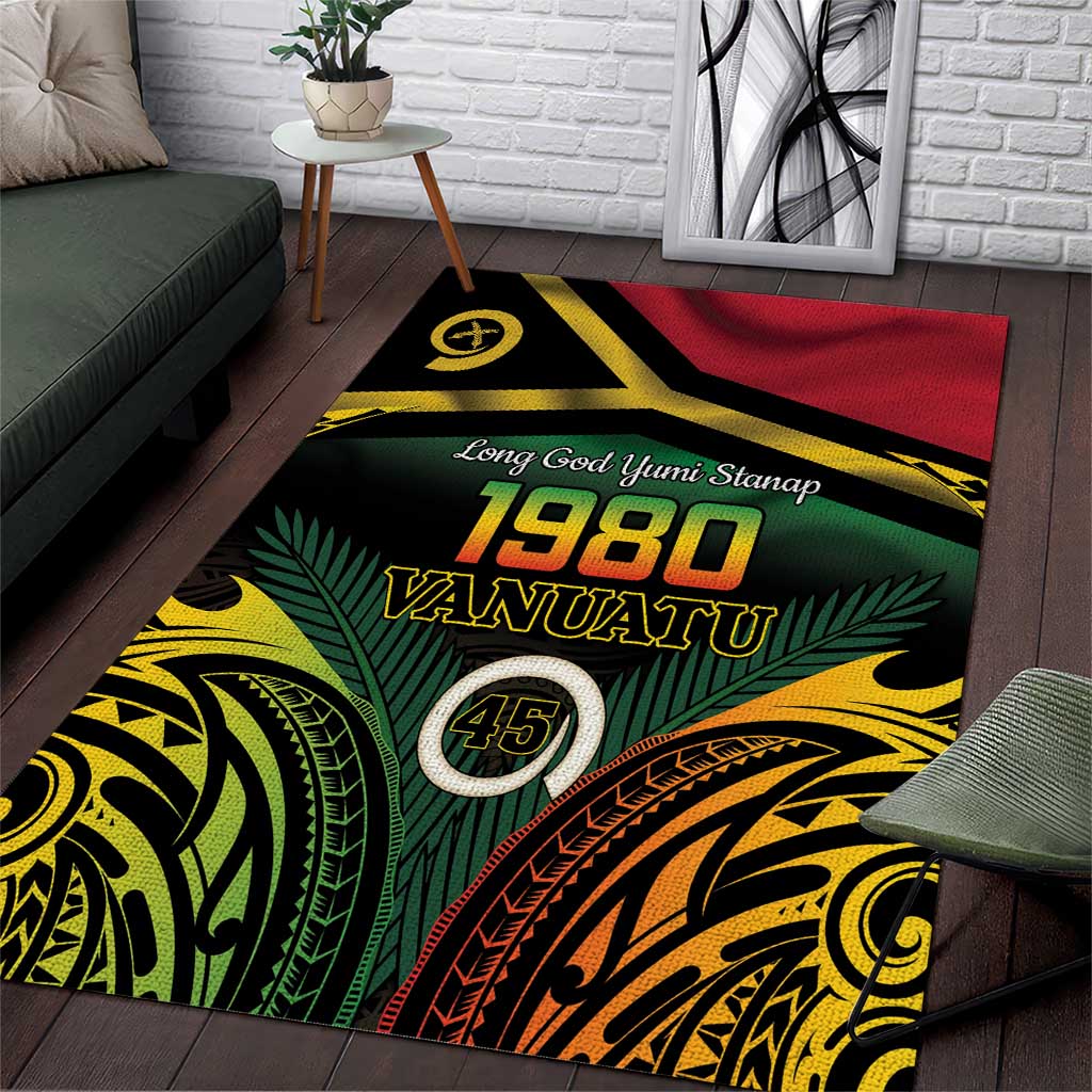 Vanuatu 1980 Area Rug Hapi 45 Yia Indipendens Anivesari