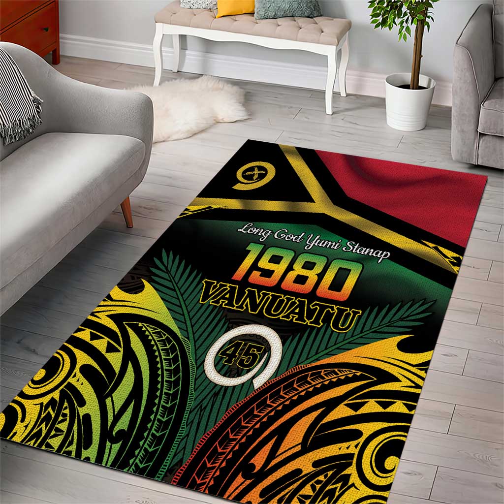 Vanuatu 1980 Area Rug Hapi 45 Yia Indipendens Anivesari