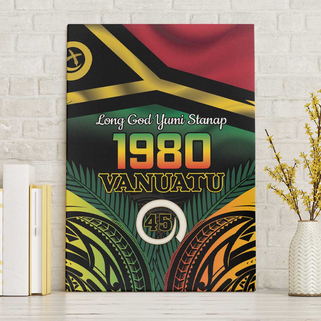 Vanuatu 1980 Canvas Wall Art Hapi 45 Yia Indipendens Anivesari