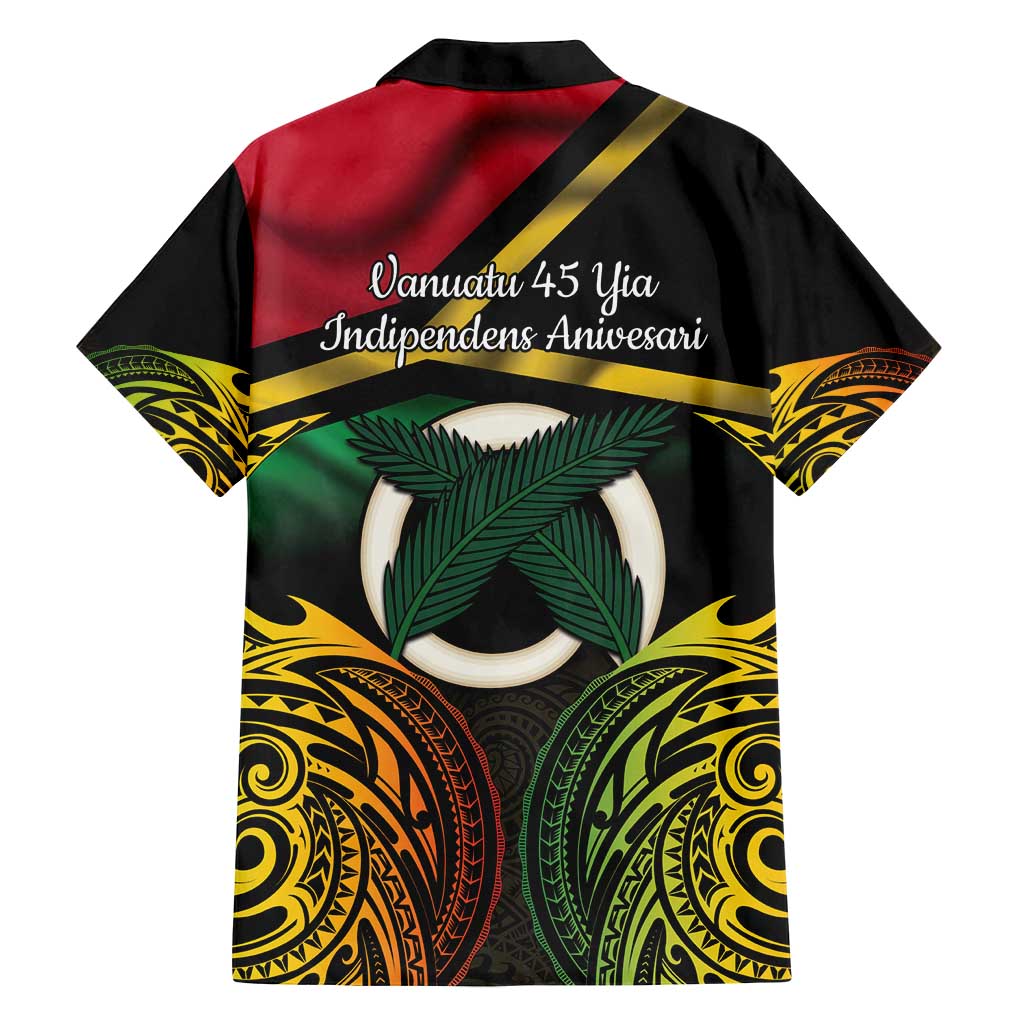 Vanuatu 1980 Family Matching Long Sleeve Bodycon Dress and Hawaiian Shirt Hapi 45 Yia Indipendens Anivesari