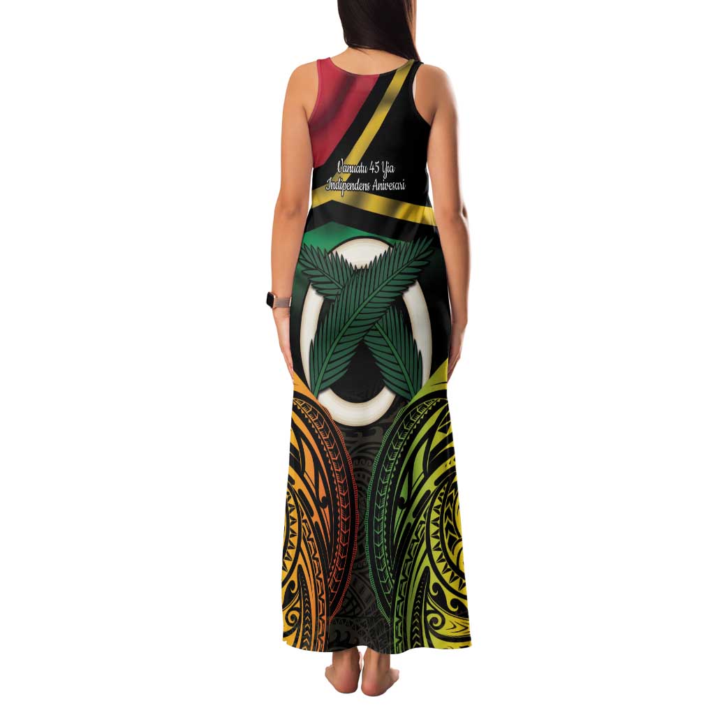 Vanuatu 1980 Family Matching Tank Maxi Dress and Hawaiian Shirt Hapi 45 Yia Indipendens Anivesari