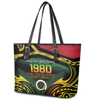 Vanuatu 1980 Leather Tote Bag Hapi 45 Yia Indipendens Anivesari