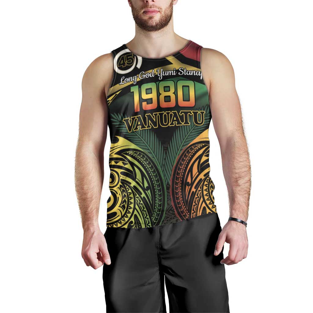 Vanuatu 1980 Men Tank Top Hapi 45 Yia Indipendens Anivesari