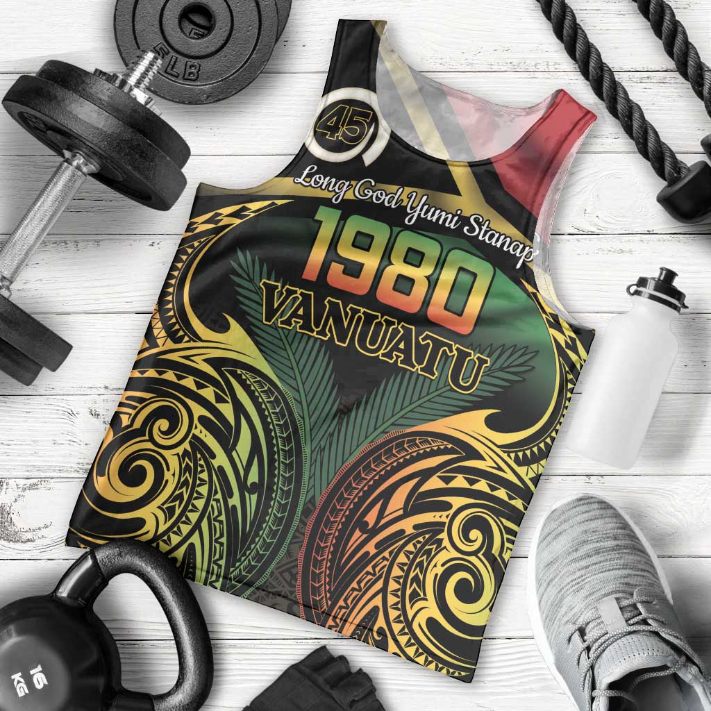 Vanuatu 1980 Men Tank Top Hapi 45 Yia Indipendens Anivesari