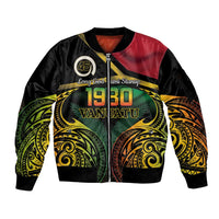 Vanuatu 1980 Sleeve Zip Bomber Jacket Hapi 45 Yia Indipendens Anivesari