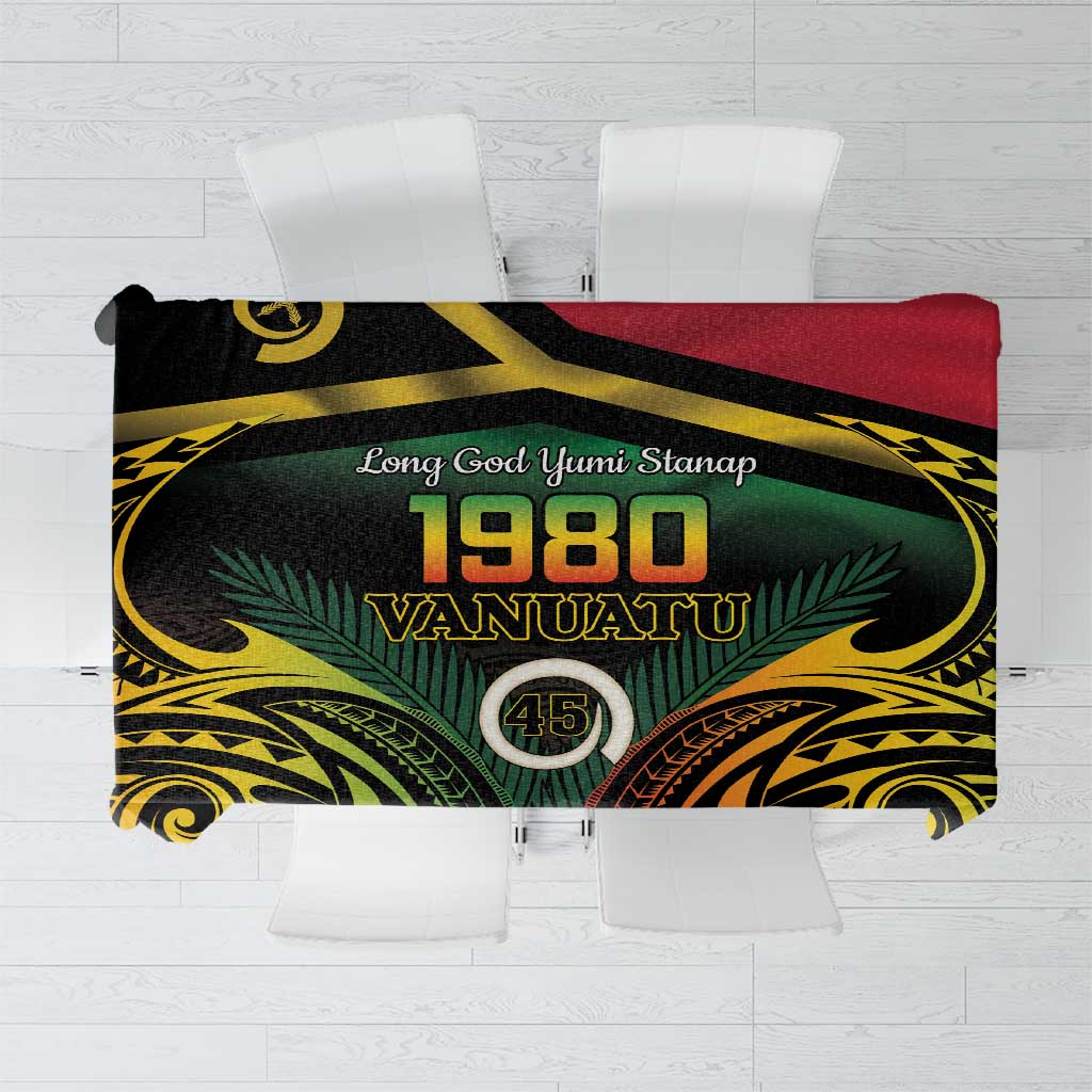 Vanuatu 1980 Tablecloth Hapi 45 Yia Indipendens Anivesari