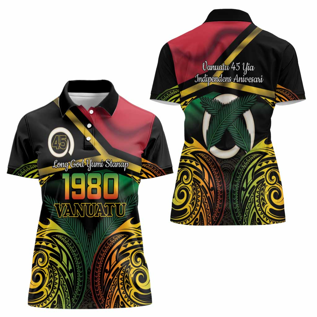 Vanuatu 1980 Women Polo Shirt Hapi 45 Yia Indipendens Anivesari