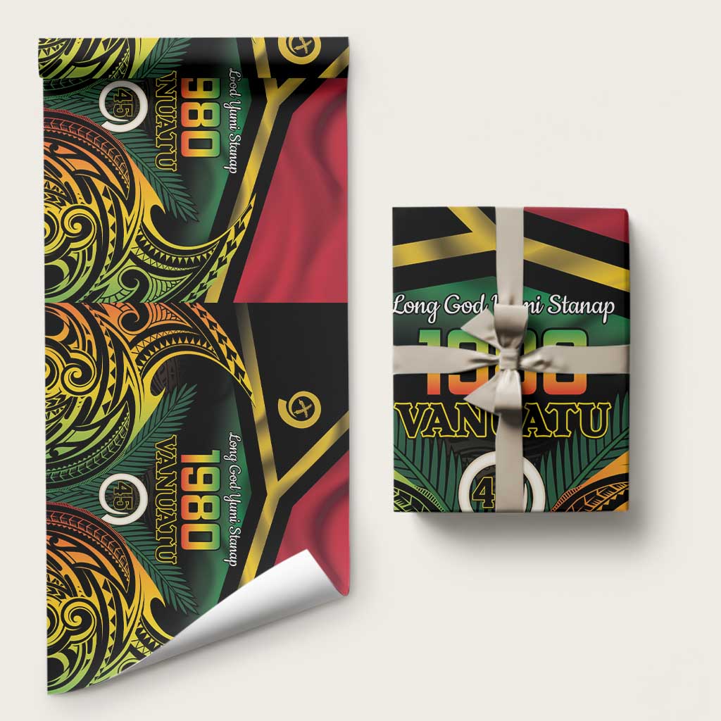 Vanuatu 1980 Wrapping Paper Hapi 45 Yia Indipendens Anivesari - Polynesian Pride