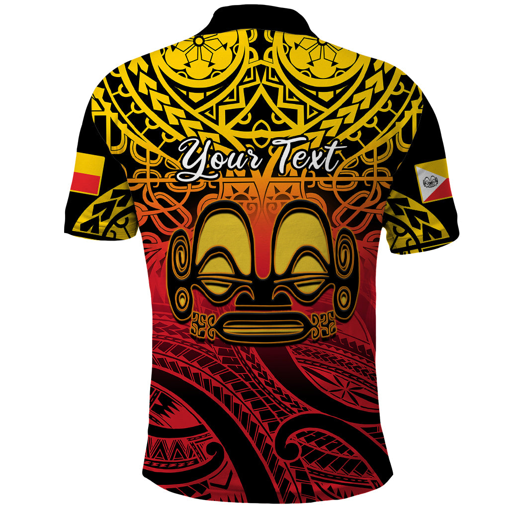 Custom Marquesas Islands Polo Shirt Tiki Polynesian Marquesan Pattern LT14 - Polynesian Pride