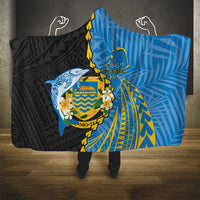 Tuvalu Independence Day Hooded Blanket Manuia te tutokotasi o Tuvaluan Dolphin Tattoo LT14 - Polynesian Pride