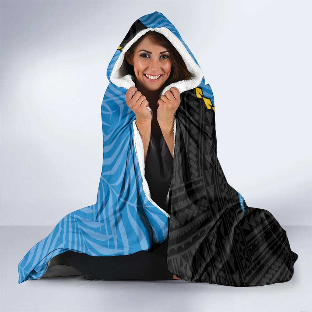 Tuvalu Independence Day Hooded Blanket Manuia te tutokotasi o Tuvaluan Dolphin Tattoo LT14 - Polynesian Pride